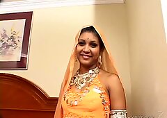 Indian girl Giana Dreams in panties enjoys pussy banging Hardcore