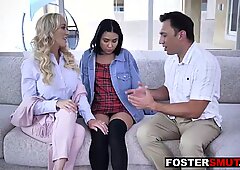 Parents manipulate foster daughter into threesome sex
