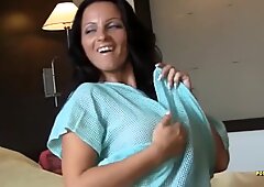 German milf Candysamira with perfect tits gettin fucked