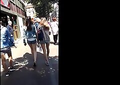 teen candid ass in tight short