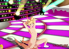 Vocaloid Yaoi Hentai 3D – Len wird von einem Fan gefickt und spritzt ihm auf der Bühne in den Arsch – 4K-Anime