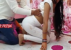Holi special- yourpriya enjoyed brothers large batang in pussy
