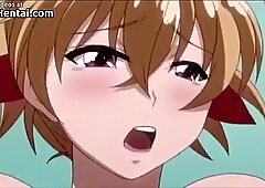 Hentai sexy girl with massive tits gets fucked