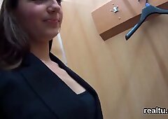 Luscious czech chick gets teased in the hypermarket and nailed in pov
