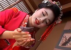 Fantastisk japansk tøs i eksotisk håndjobs jav klip