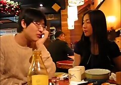 Extremely hot Asian chick fucking her geeky boyfriend
