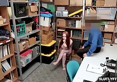 Female suspect fucked from over the table like a spreadeagle!