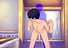 Sword seni online yaoi - kirito seks anal gay tanpa kondom dengan creampie in his pantat - jepang asia manga anime permainan porn gay